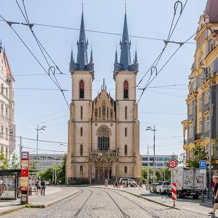 شقة Blueground Holesovice View Nr Vltava Prg-53